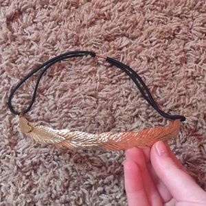Gold leaf headband